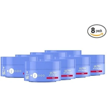 Schwarzkopf TAFT Ultra Styling Wax (8 x 75 ml), ma