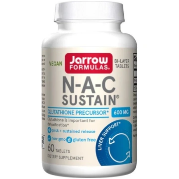 Jarrow Formulas NAC Sustain, 600 mg - 60 tabletes