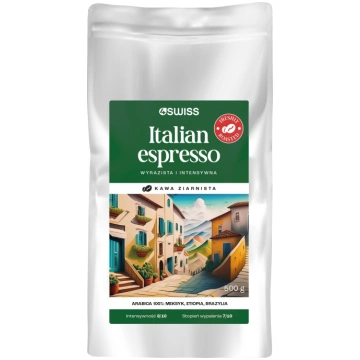 Kafijas pupiņas 4swiss Italian Espresso 500g