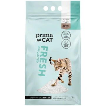 PrimaCat Fresh Unscented kaķu smiltis, baltais ben