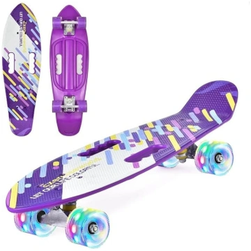 ERNAN 22 collu skrituļdēļi bērniem, Cruiser Skateb