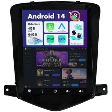 SXAUTO Android 12 IPS auto radio Chevrolet Cruze (