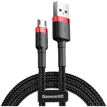 Baseus Cafule Micro USB cable, 1.5A, 2m (Red+Black
