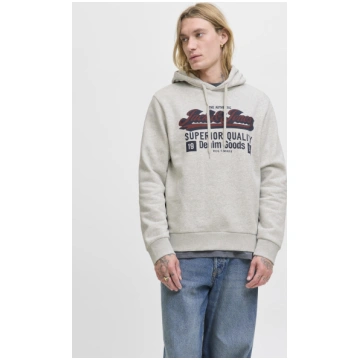 JACK&JONES - Vīriešu džemperis ar kapuci, LOGO