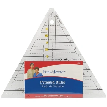 Dritz Fons & Porter piramīdas lineāls, 1 līdz 6 co