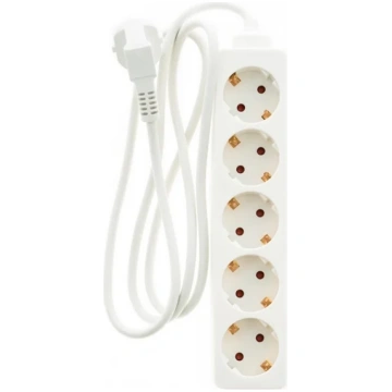 Pagarinātājs Okko, 3 x 1 mm², 1.5 m, 5 ligzdas