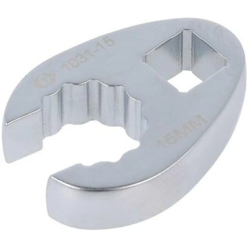 Wrench: ring half-open; 15mm; L: 42mm; Chrom-vanad