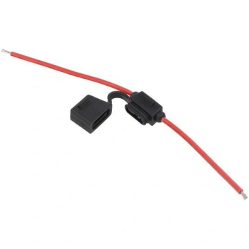 Fuse holder; 19mm; 20A; Leads: cables; 58V; Wire c