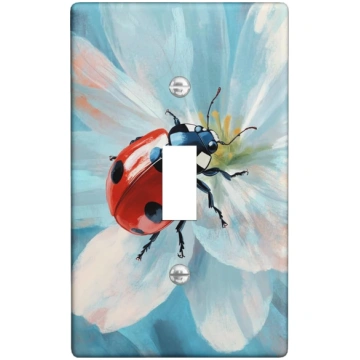 Ladybug Light Switch Cover Plate Spilgts sarkans u