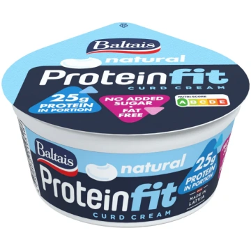 Biezpiena krēms Protein bez piedevām 300g, Baltais