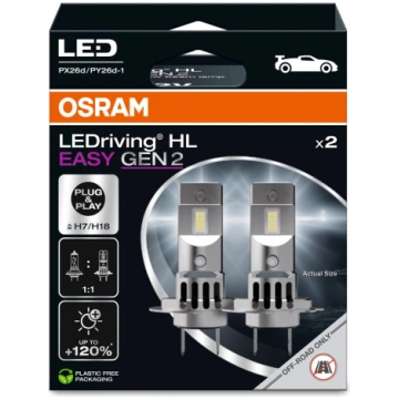 Auto spuldze LEDriving HL 2 GAB H7/H18 12V 6500K a