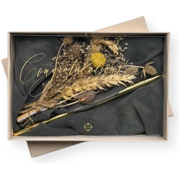 Kastīte Flowerbox, School, Congratulation, un pild