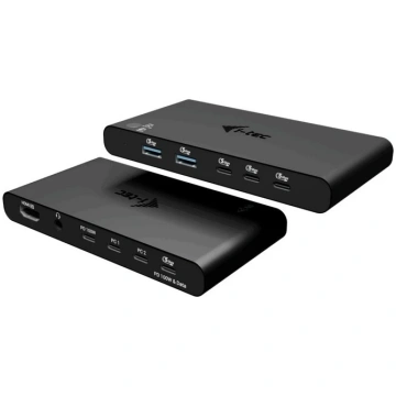 i-tec KVM doks HDMI 2 hosts Power Delivery 2x 100W