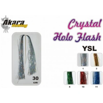 Mušu aste AKARA Crystal Holo Flash YLS SUDRABA YLS