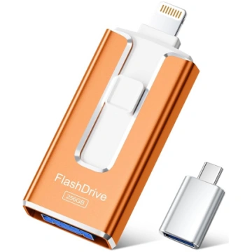 SUDEHO USB zibatmiņa 256 GB iPhone ierīcēm, MFi se