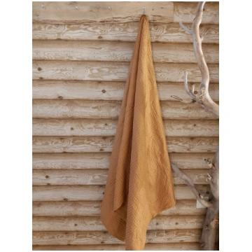 Vafeļauduma dvielis 80x200cm (gaiši oranža)