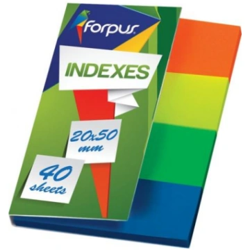 Index Forpus, 20x50mm, Assorti, Plastic (4x40) 071