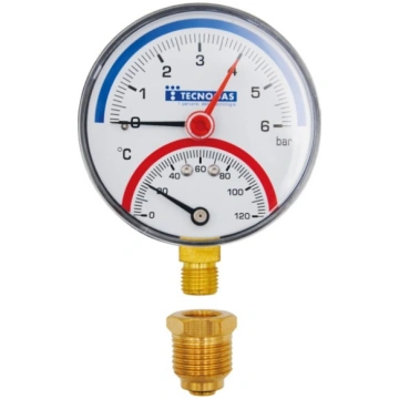 TERMOMANOMETRO 1/2 d.80 att.radiale Drago srl