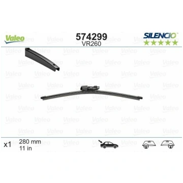Logu slotiņa Valeo Silencio VW Golf Alltrack (5G, 