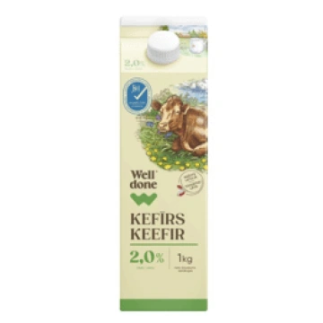 Kefīrs WELL DONE 2,0% 1kg