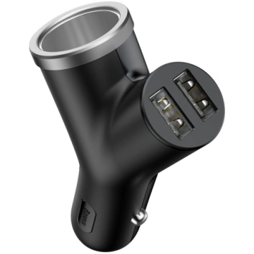 Automašīnas lādētājs Y-Type 2x USB + Lighter Socke