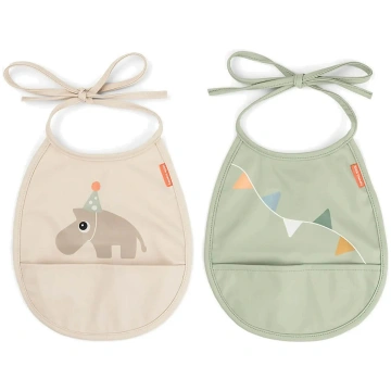 Done By Deer - Tiny Pocket Bib 2-Pack Celebration 