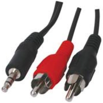 Kabelis 2RCA/s-3.5мм stereo/s (20m)