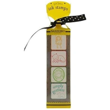 Santoro Komplekts Stempli Ar Tinti - Ruby (yellow)