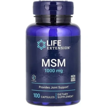MSM 1000 mg, 100 kapsulas Life Extension