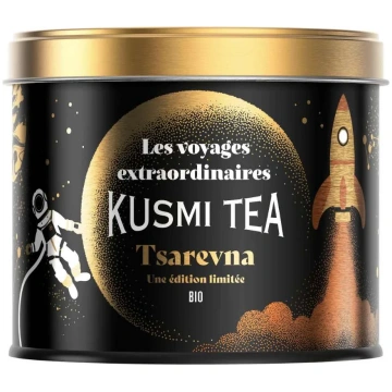 Melnā tēja TSAREVNA, 120 g bundžiņa, Kusmi Tea