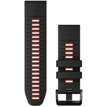 Garmin QuickFit 26 pulksteņa siksniņa, Melna/liesm