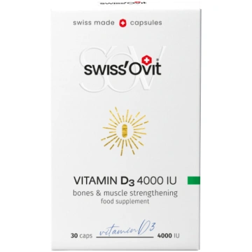 SWISS OVIT Vitamin D3 4000SV kapsulas N30 SWISSOVI