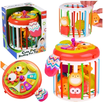 WOOPIE BABY Sensory Cube Interaktīvais bungas kubs