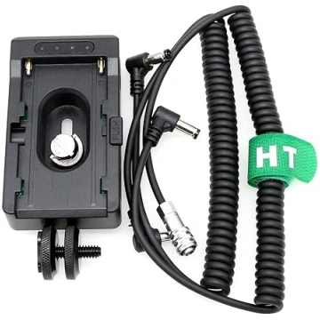 HangTon NP-F970 akumulatora adapteris ar BMPCC 4K