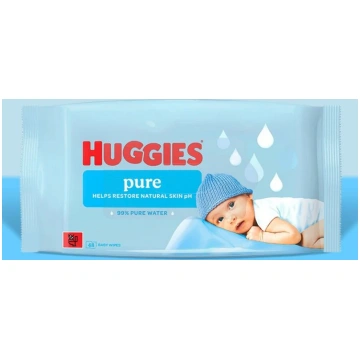 Huggies Mitrās salvetes Pure, 48gab