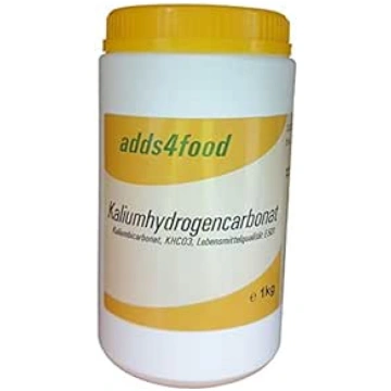 1 kg kālija hidrogēnkarbonāta (kālija bikarbonāta)