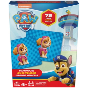 Kāršu spēle Paw Patrol Memo, 72 kārtis Spin Master