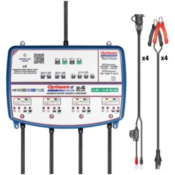 Lādētājs OPTIMATE 2 Duo x4 bank 12V 2A 6Ah-96Ah TM