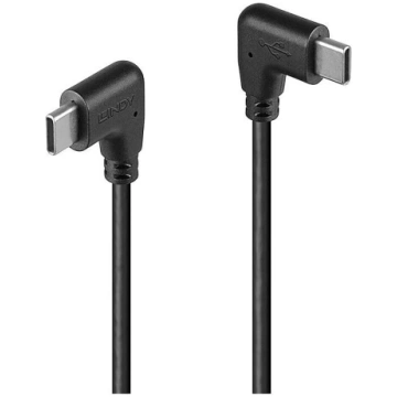Lindy 0.5m USB 2.0 Type C Cable, 2 X 90Â° Right An