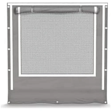 PVC sānu siena 2 x 2 m 4 gabali ar moskītu tīklu u