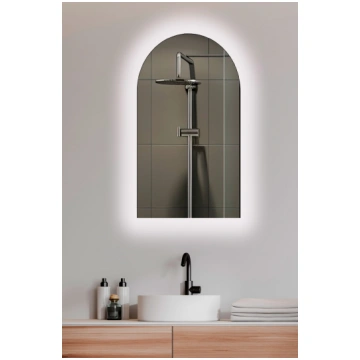 Spogulis Masterjero, ar gaismu, stiprināms, 50 cm 