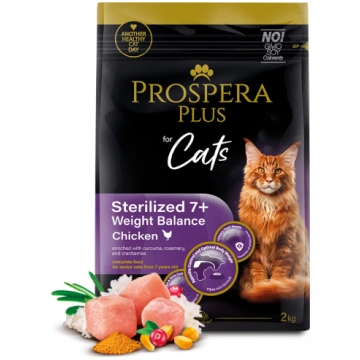 Barība kaķiem – Prospera Plus Sterilized 7+ Chicke