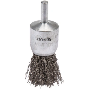 End type, crimped wire brush 25mm INOX
