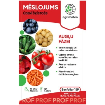 Basfoliar 7-12-40 augļu fāzei mēslojums 0,8kg, Mēs