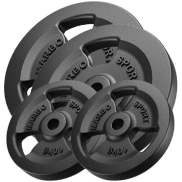 30mm svara diski Tri-Grip weight plates made of ca