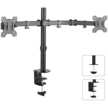 Maclean MC-754 Dual Desk Stand Dual Monitor Arm 36