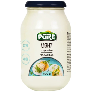 Majonēze PŪRE Light 34%, 400g Pūre