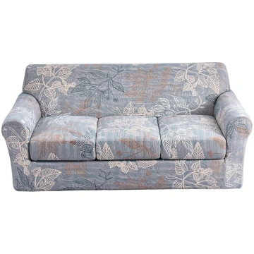 KRFOONN Stretch Sofa Couch Covers for 2 Pillows, P