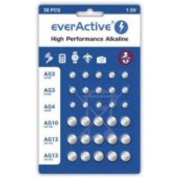 Everactive 10 x LR415, 5 x LR626, 5 x LR1130, 10 x