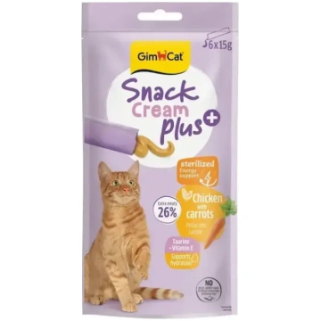 GimCat Snack Cream + vista un burkāni sterilizētie